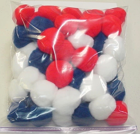 2" Red/White/Blue Cannon Puffs